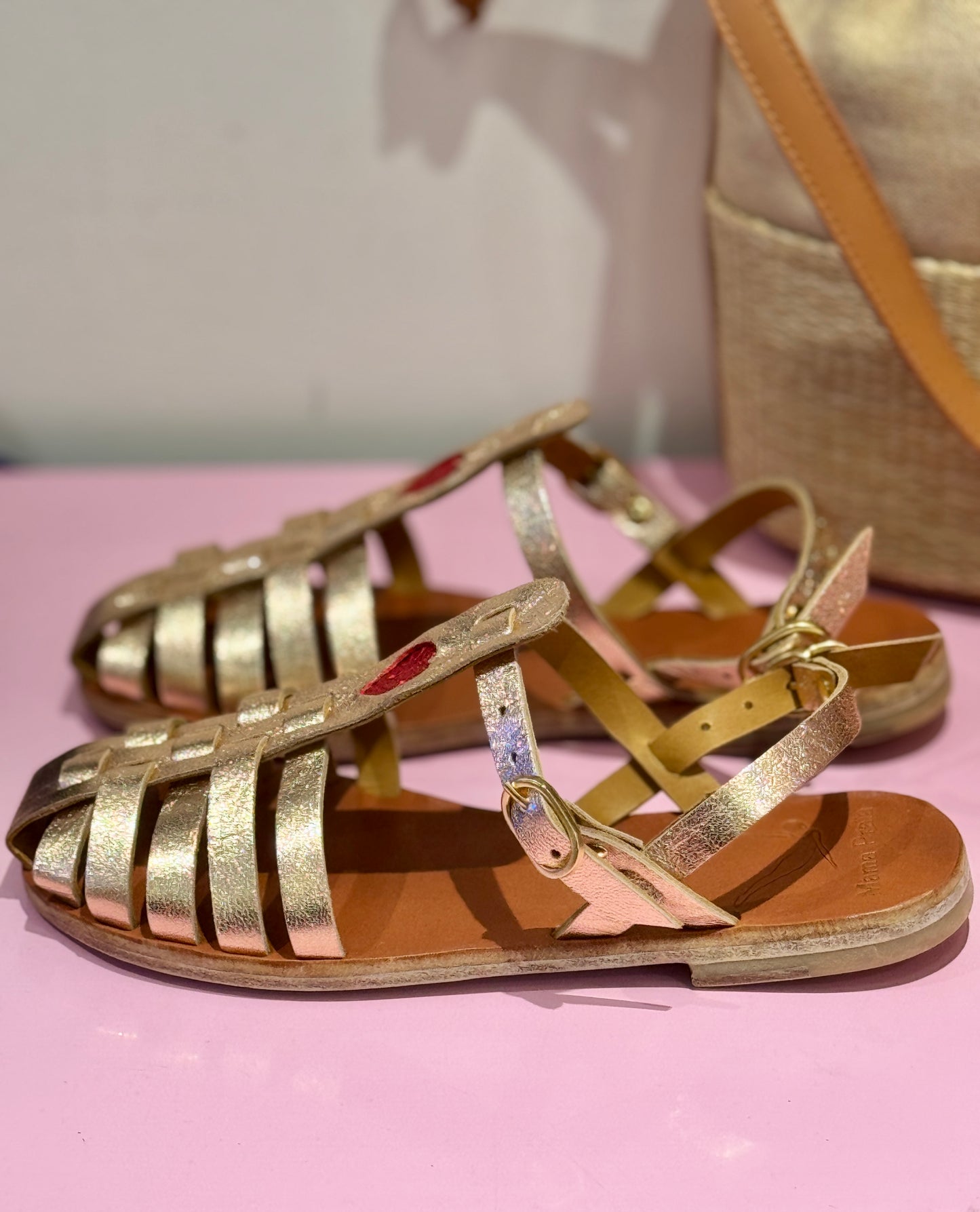 Sandales Fisherman Goldy Pink