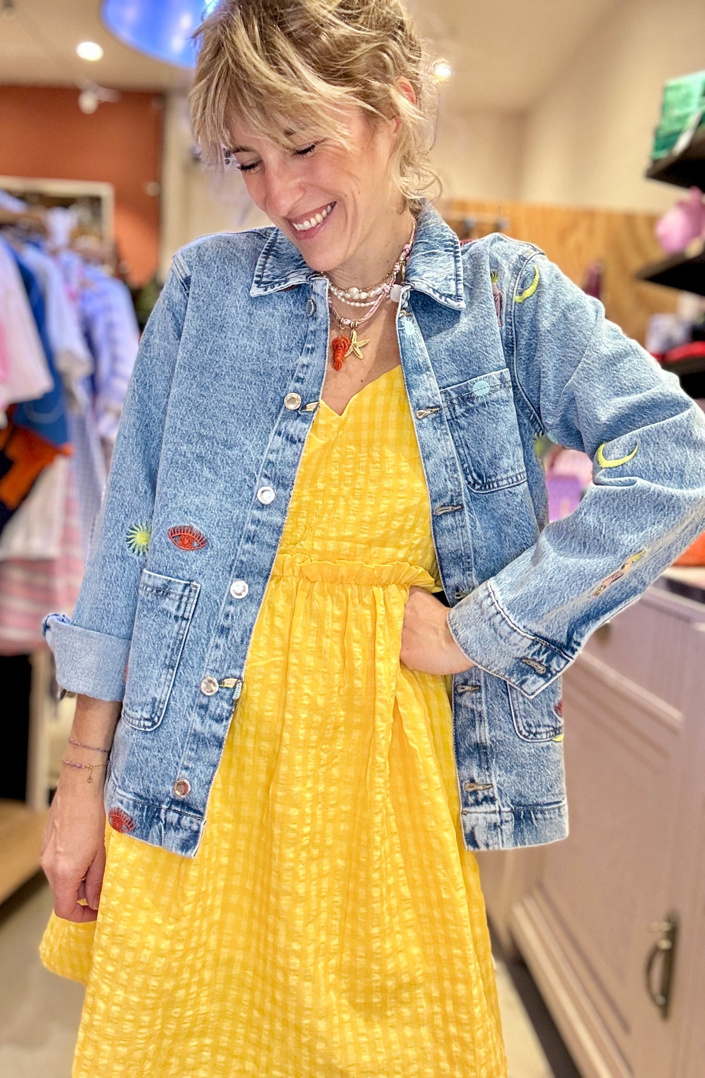 Robe Bardot jaune