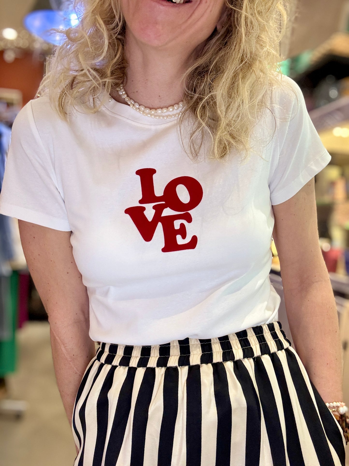 T-Shirt Love blanc