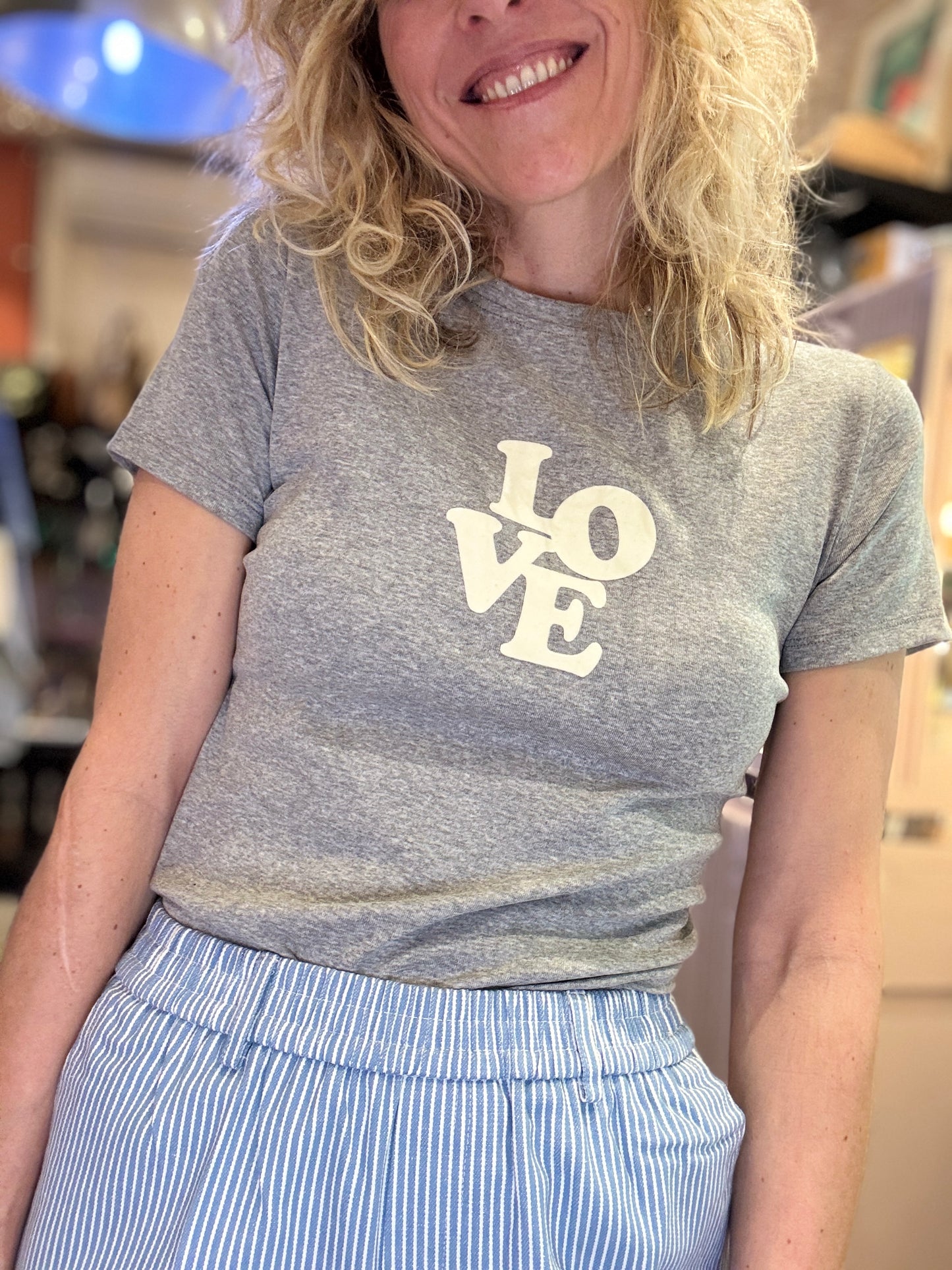 T-Shirt Love gris