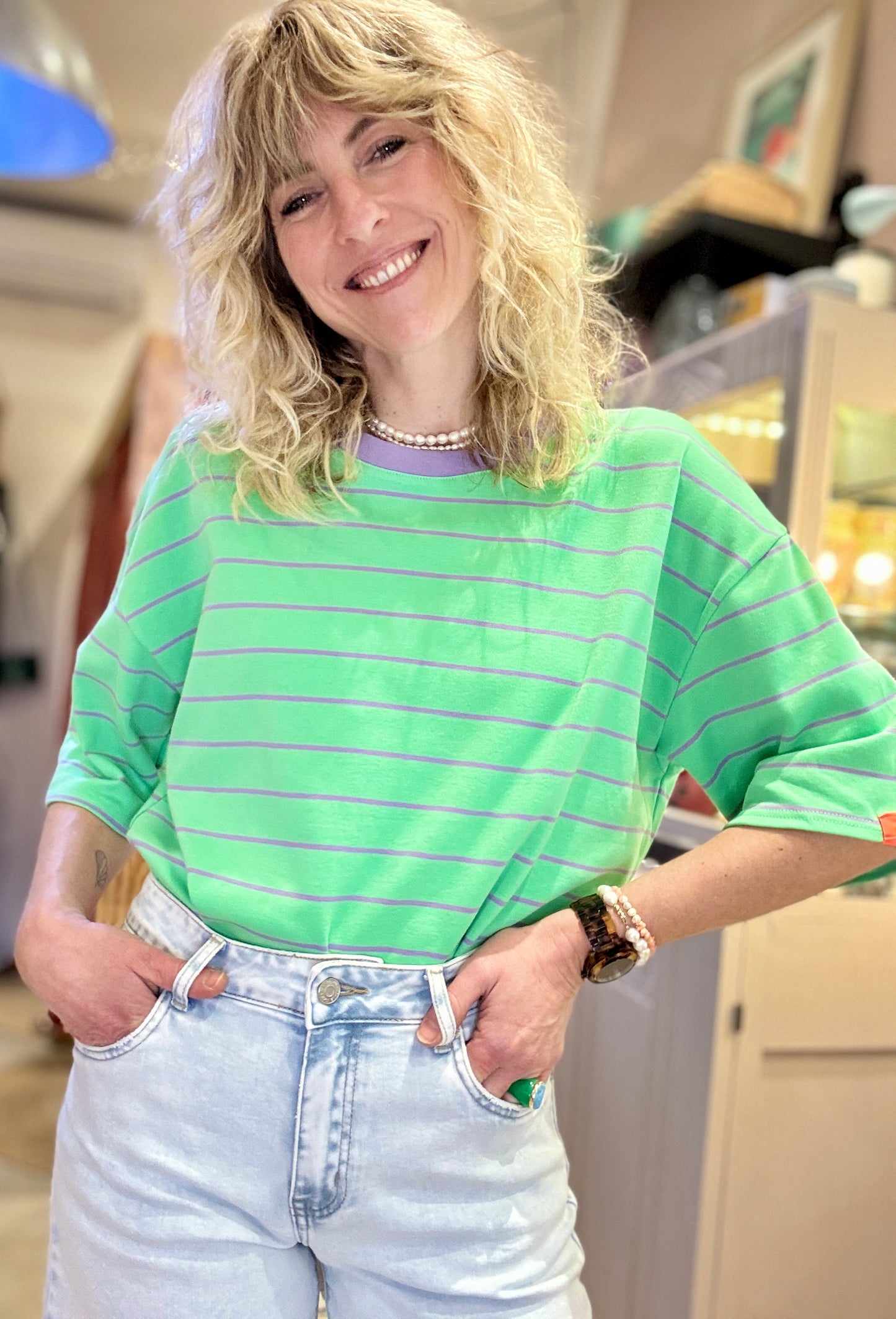 T-Shirt Punky vert