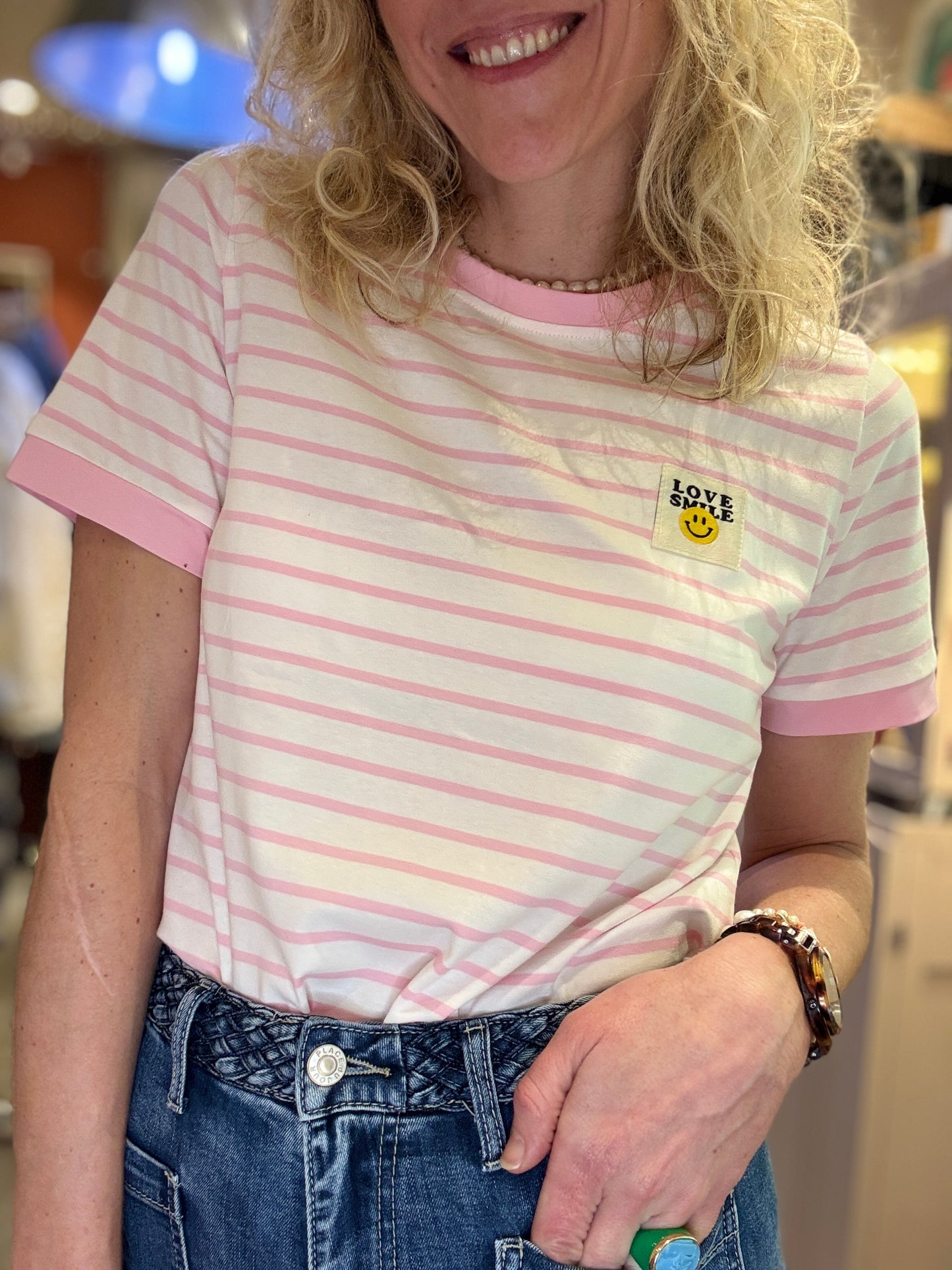 T-shirt Love Smile rose