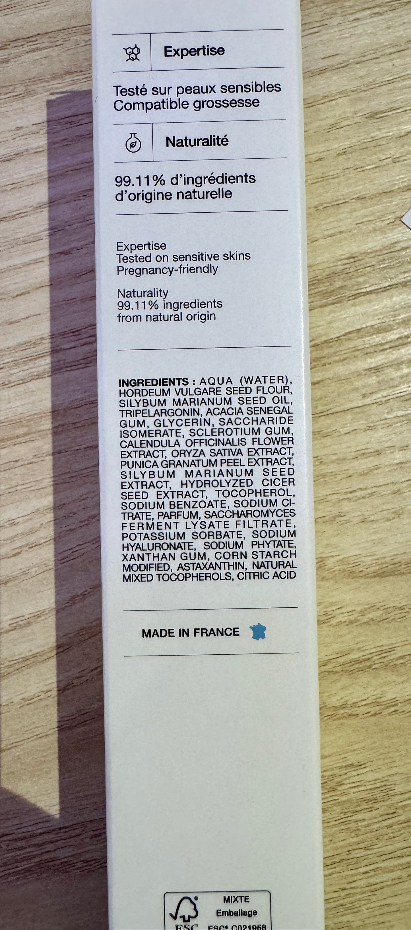 Crème infusée hydratante