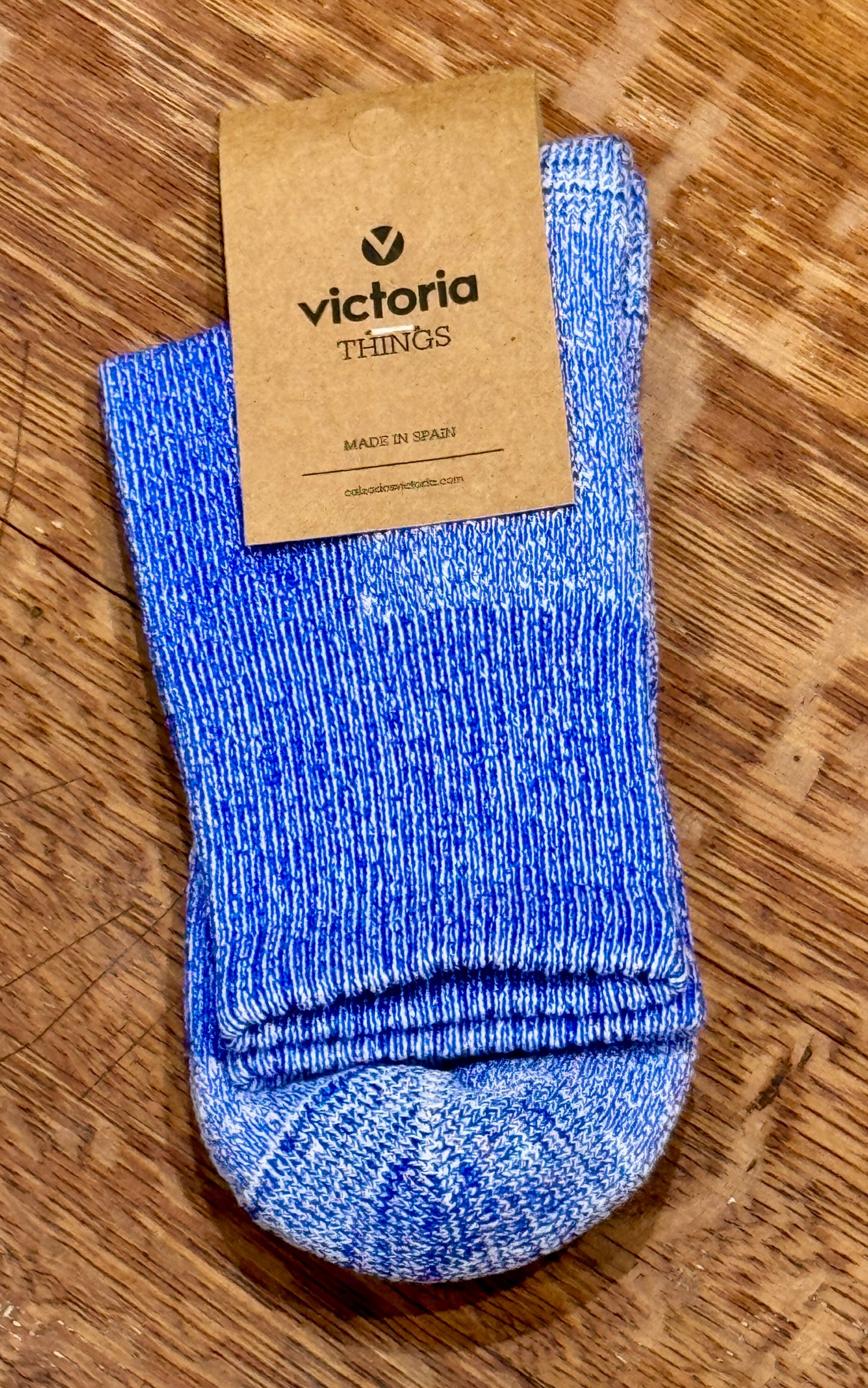 Chaussettes en coton délavé