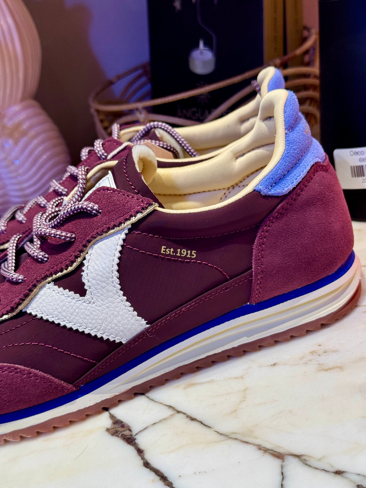 Baskets Retro bordeaux