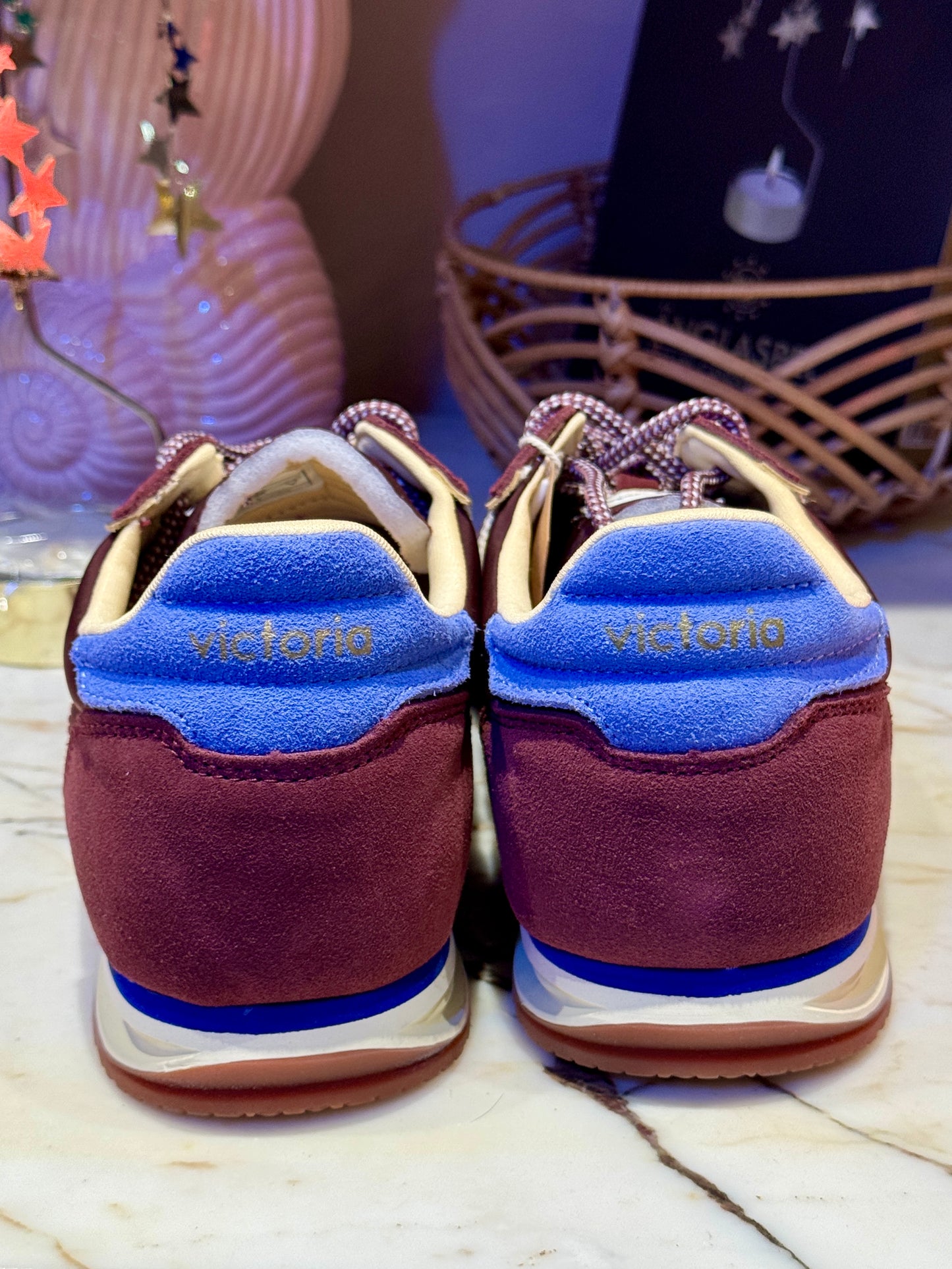 Baskets Retro bordeaux