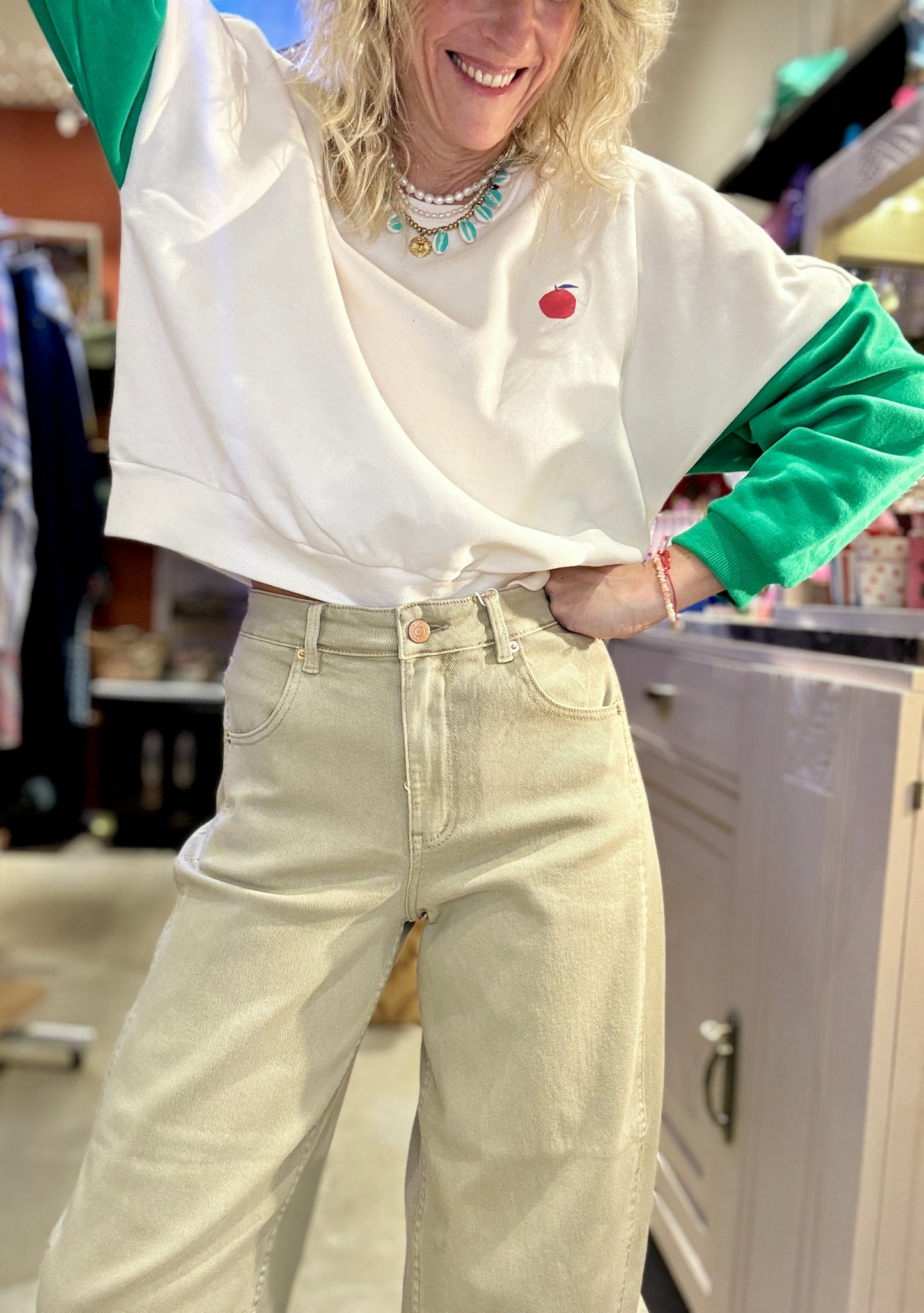 Jean Barrel beige