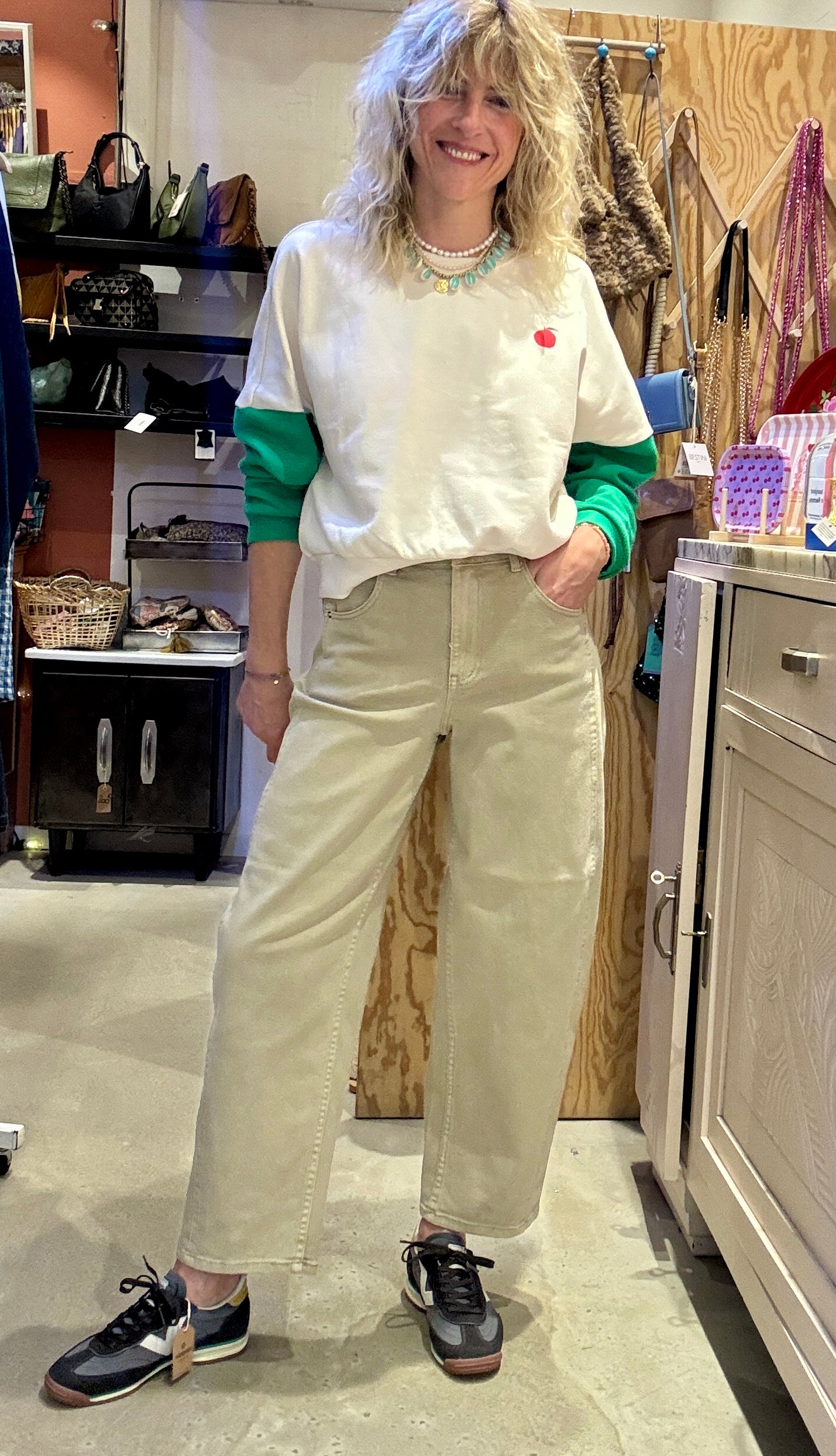 Jean Barrel beige