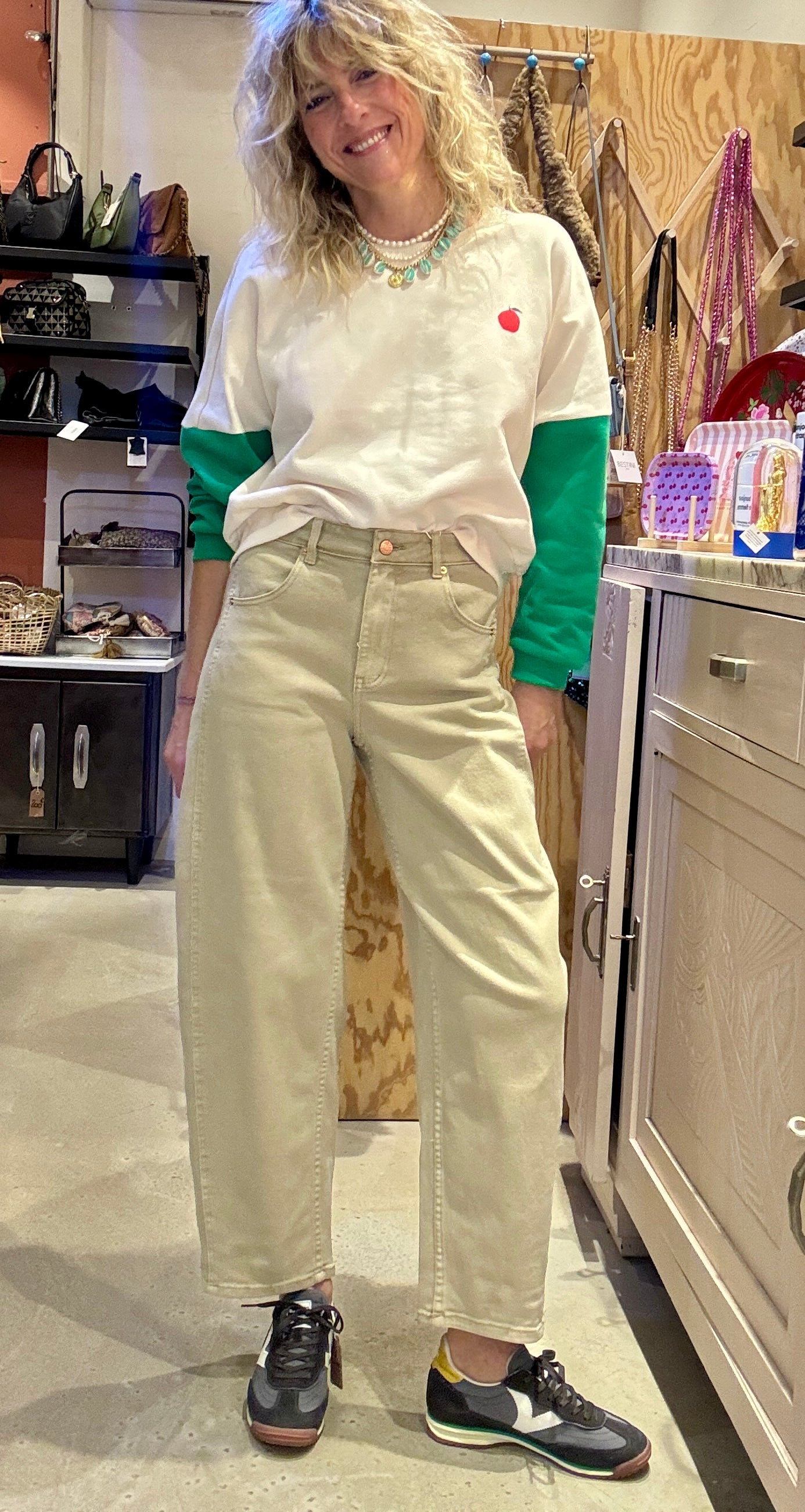 Jean Barrel beige