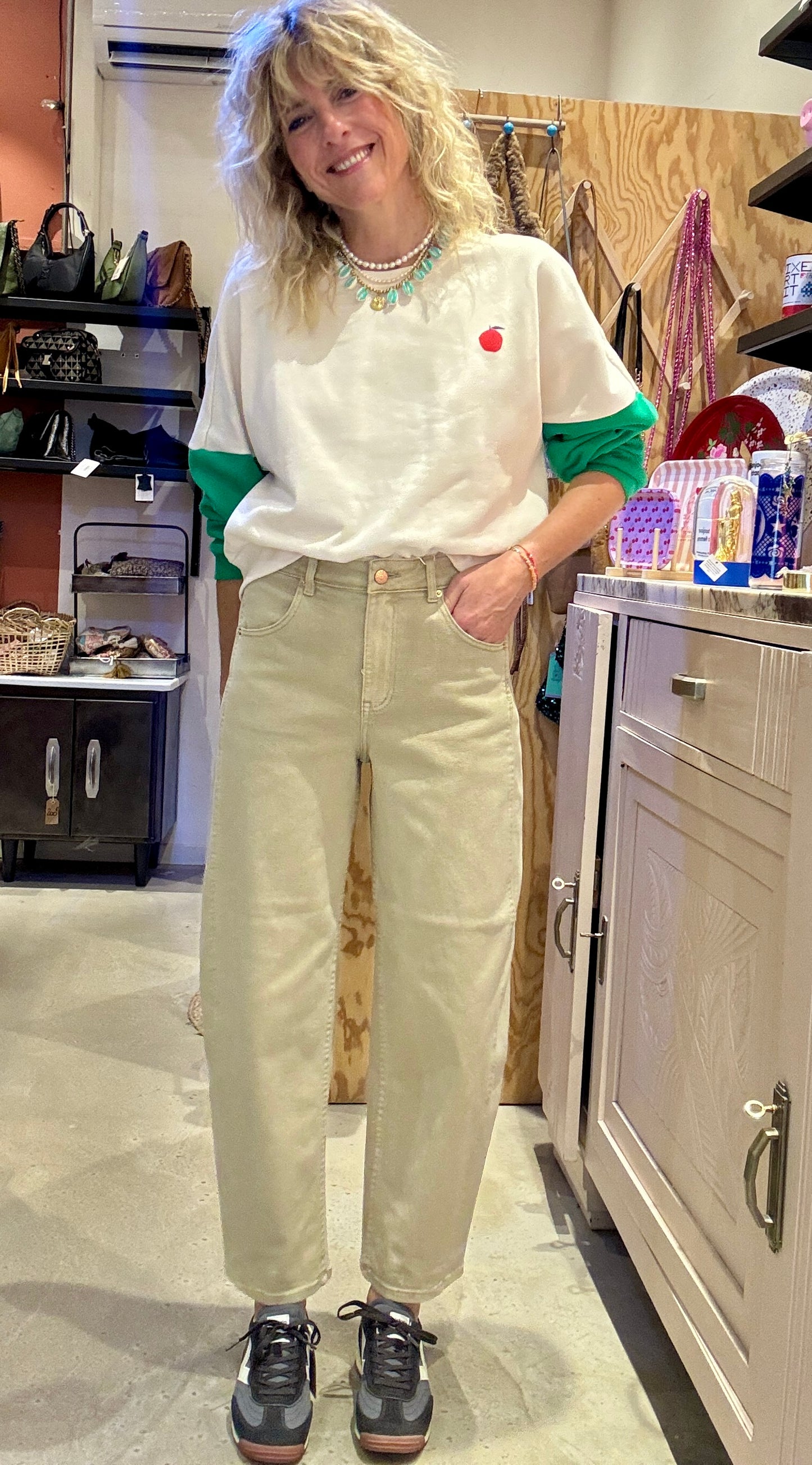 Jean Barrel beige