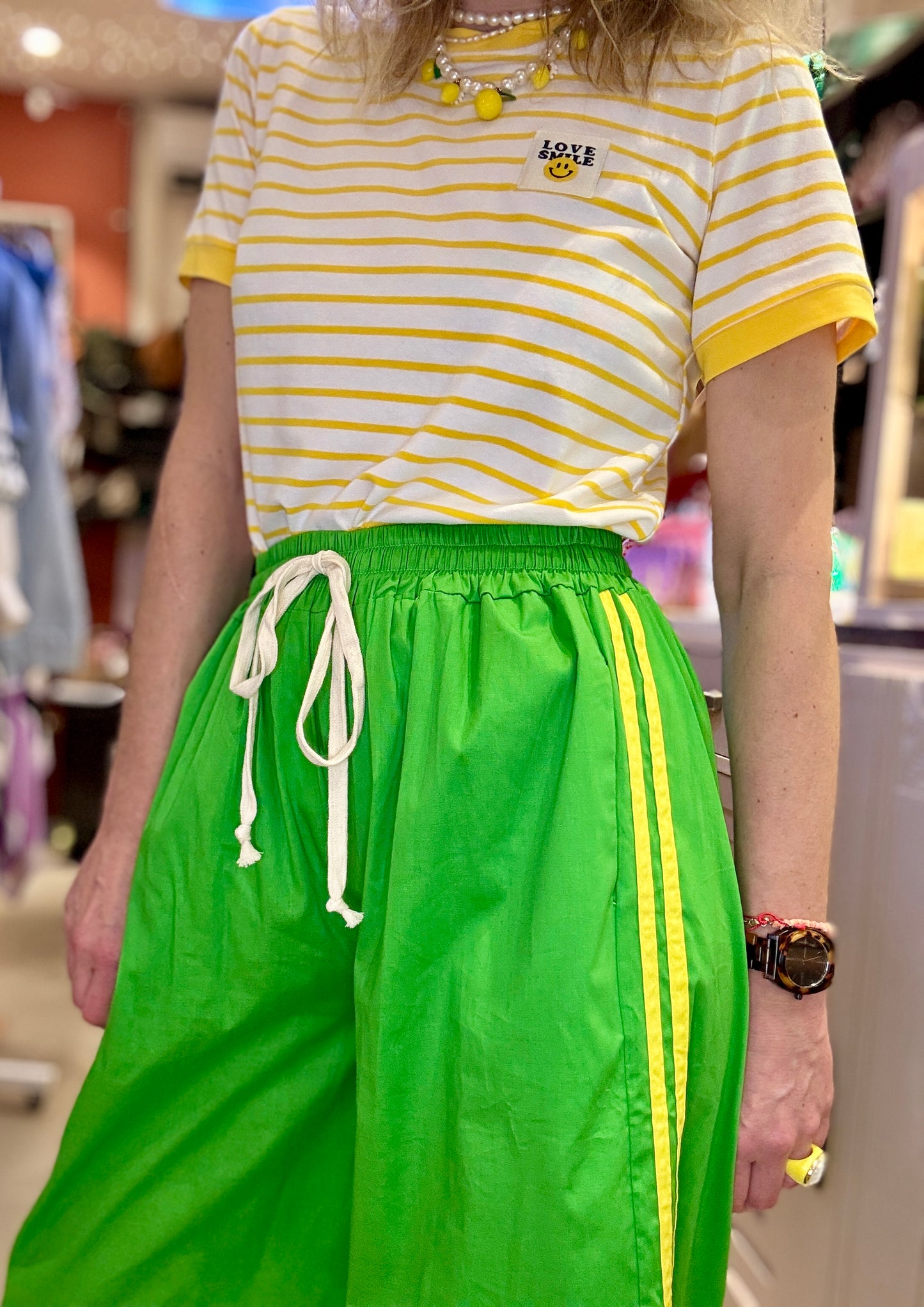 Pantalon Beckham vert
