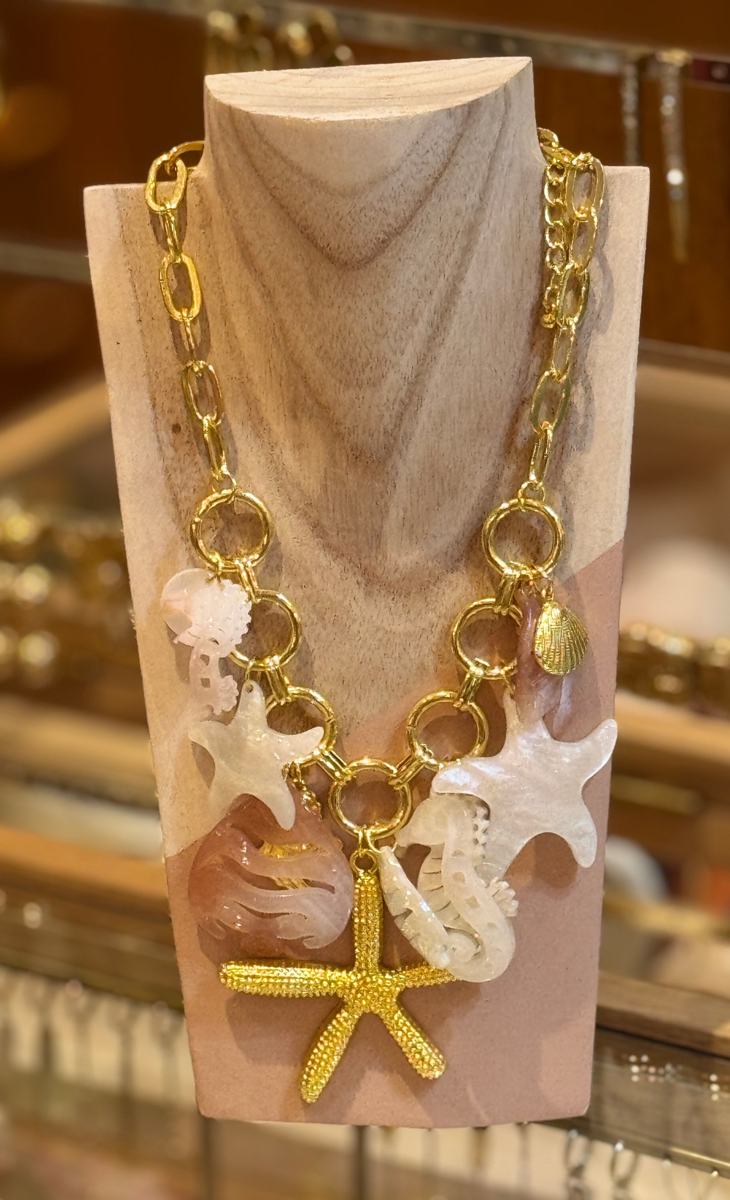 Collier Mermaid beige