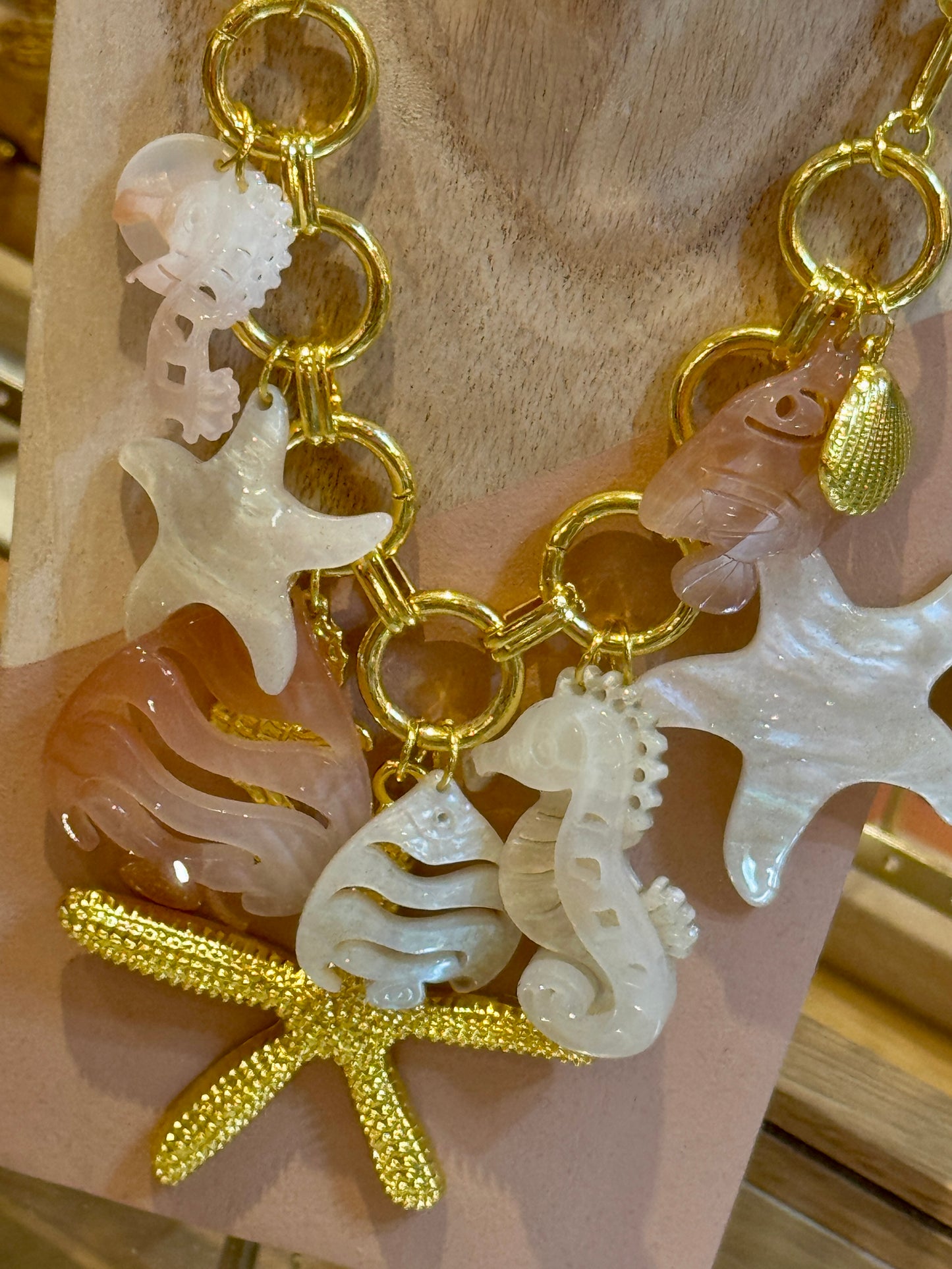 Collier Mermaid beige