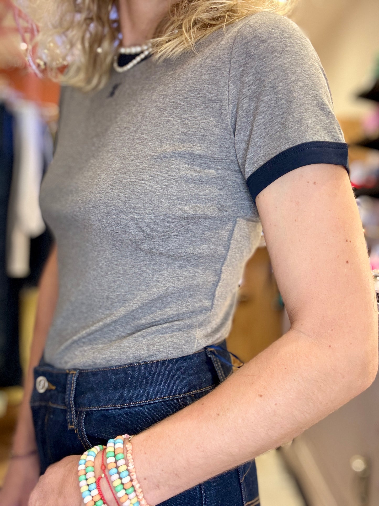 T-shirt University gris