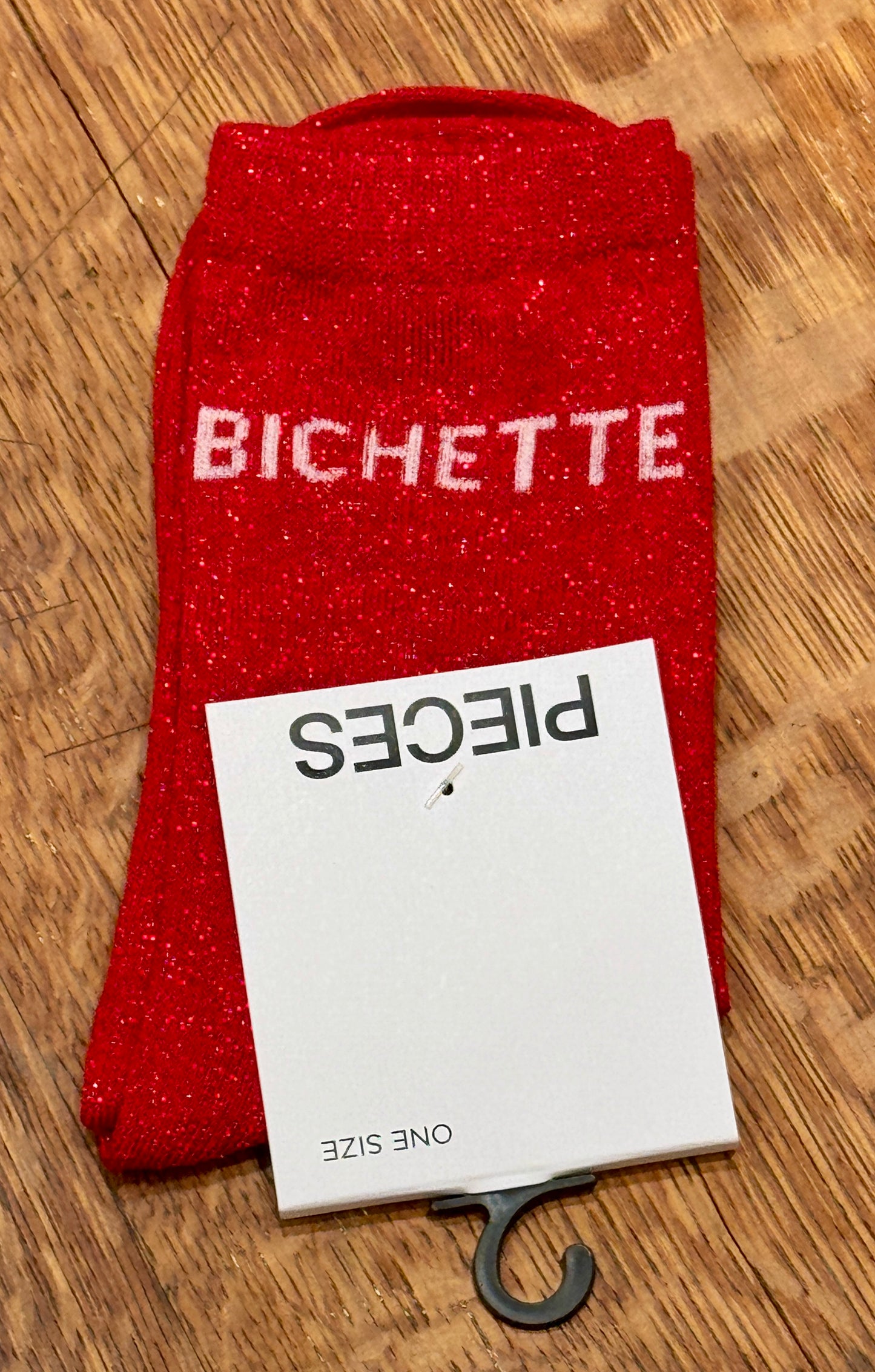 Chaussettes Paillettes mots doux !