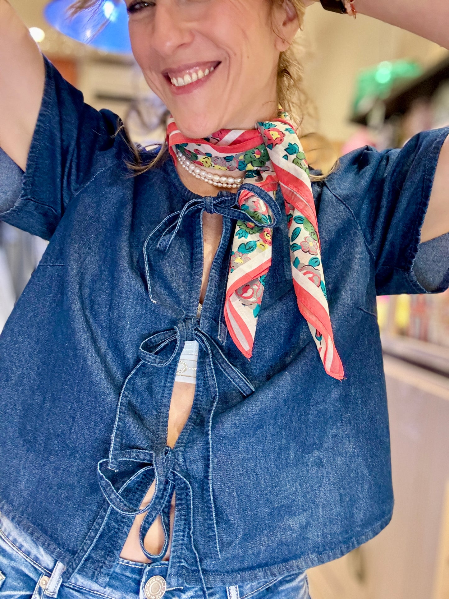 Foulard Pretty rouge
