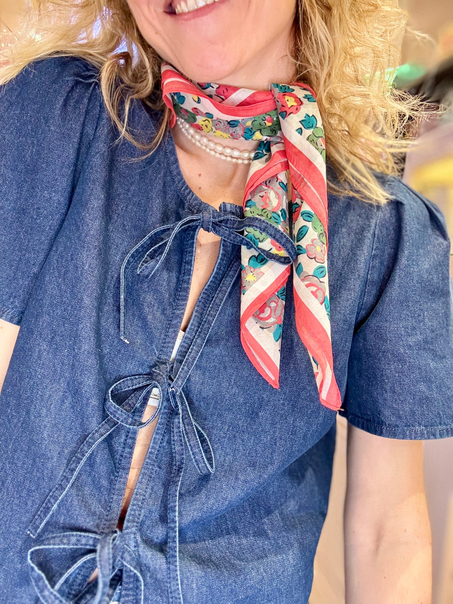 Foulard Pretty rouge