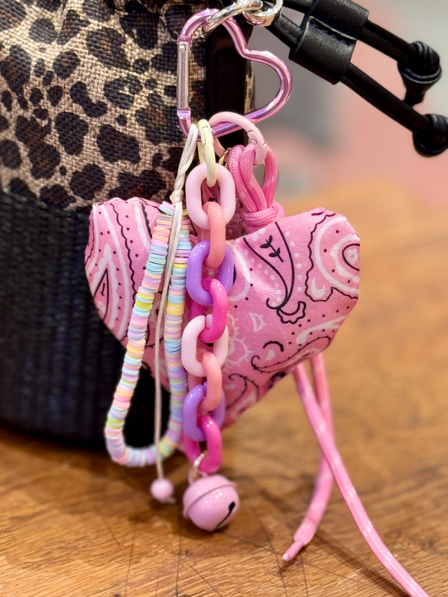 Grigri de sac Bandana rose