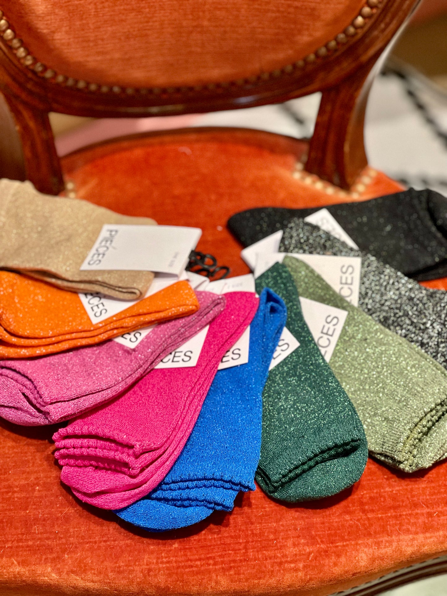 La chaussette à paillettes