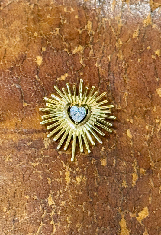 Broche Coeur Gold