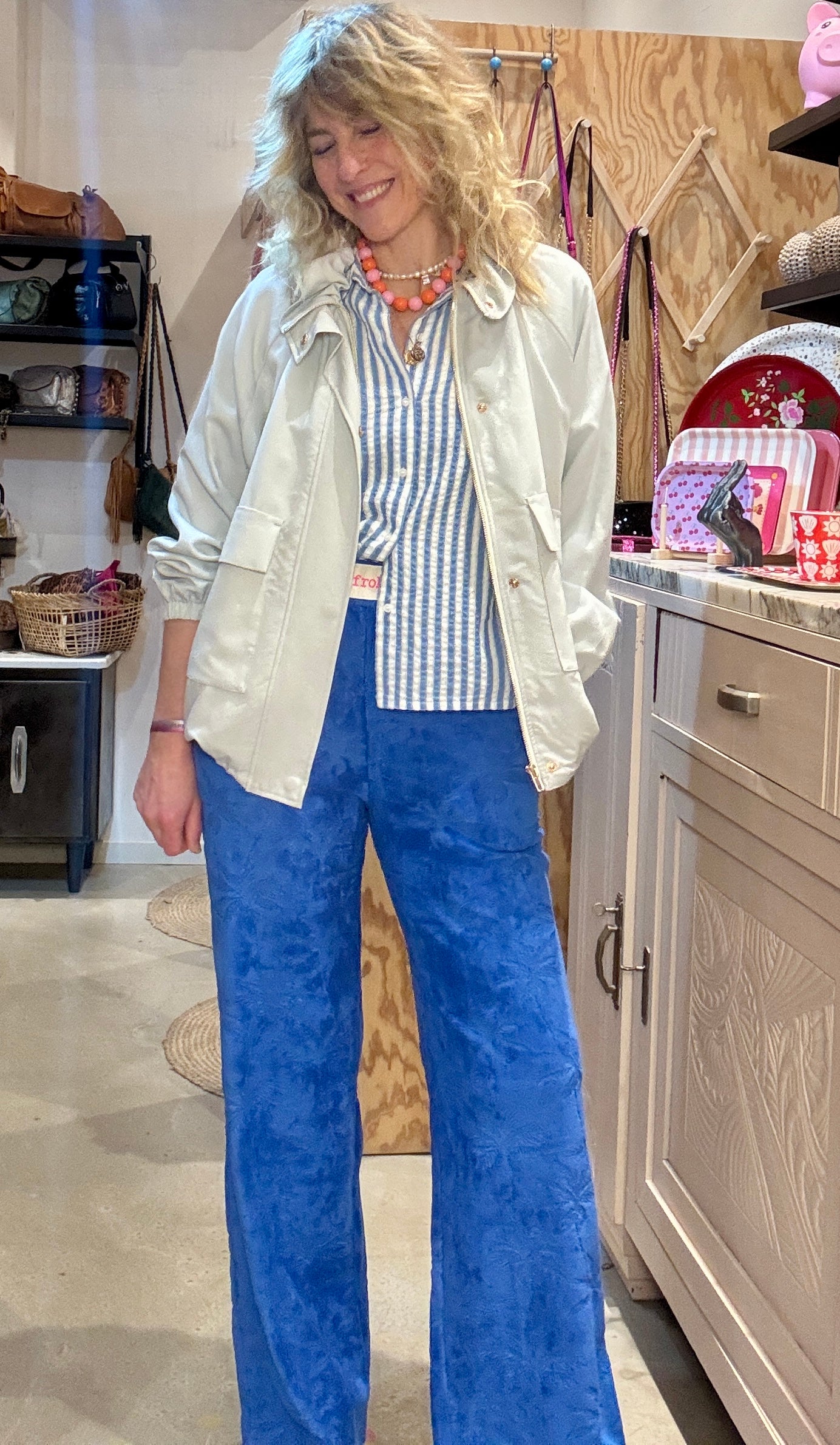 Pantalon Bob bleu