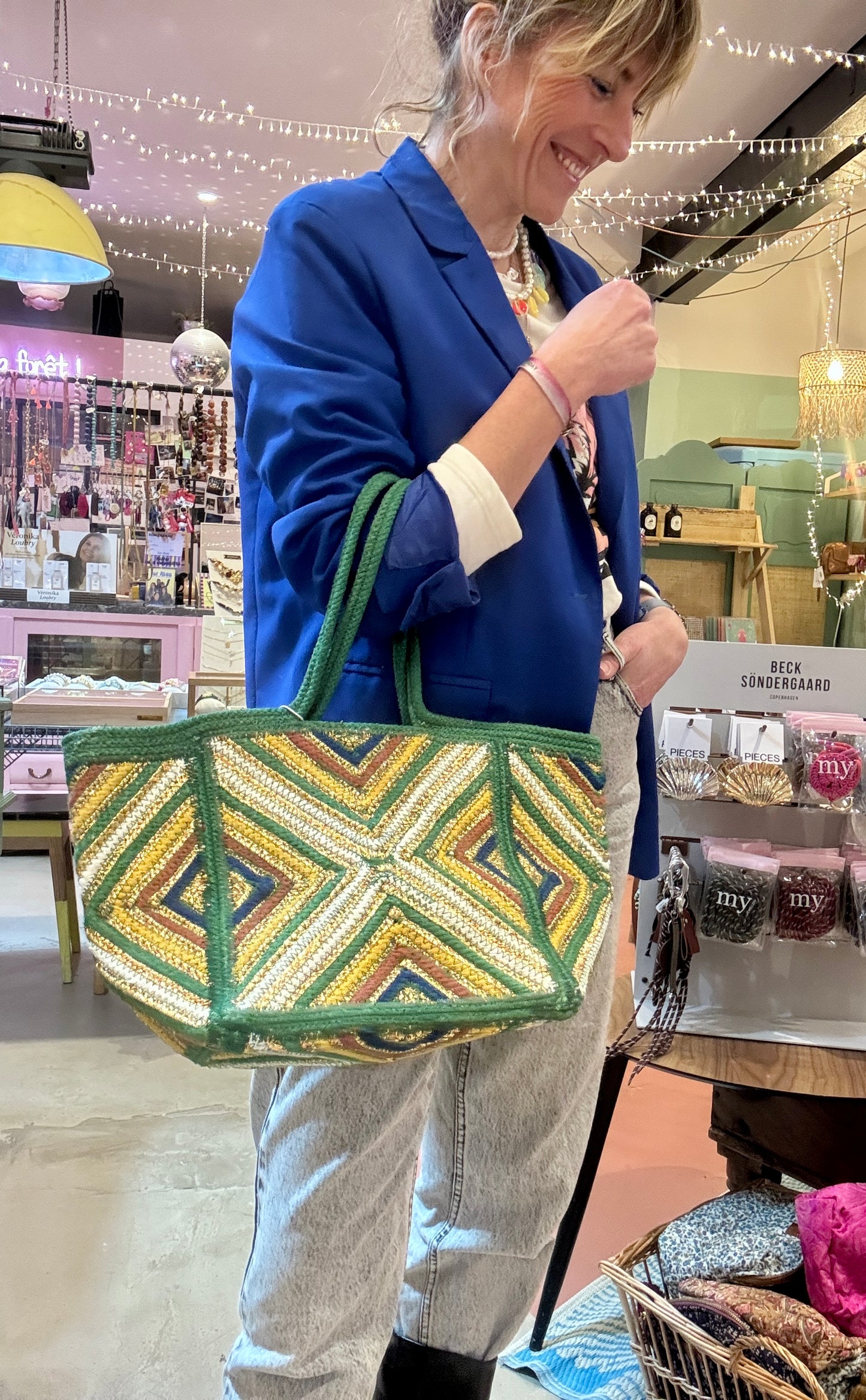 Panier Marrakech vert