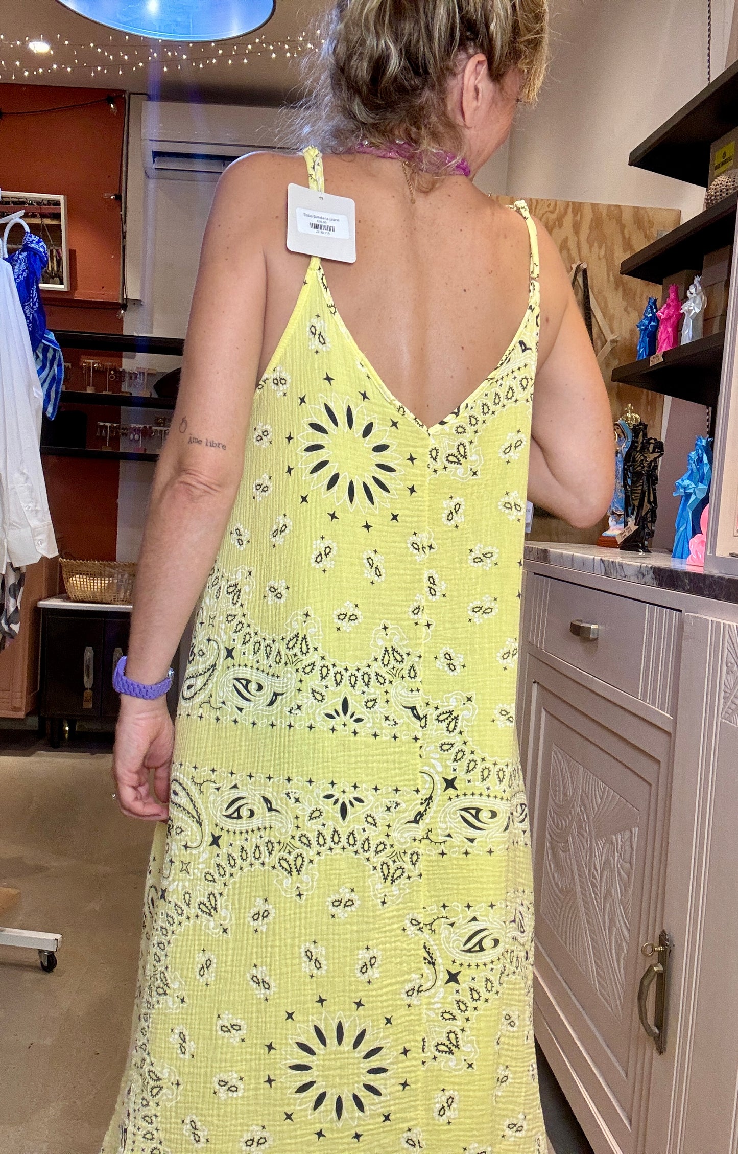 Robe Bandana jaune