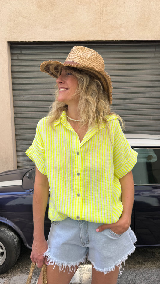 Chemise Line fluo jaune
