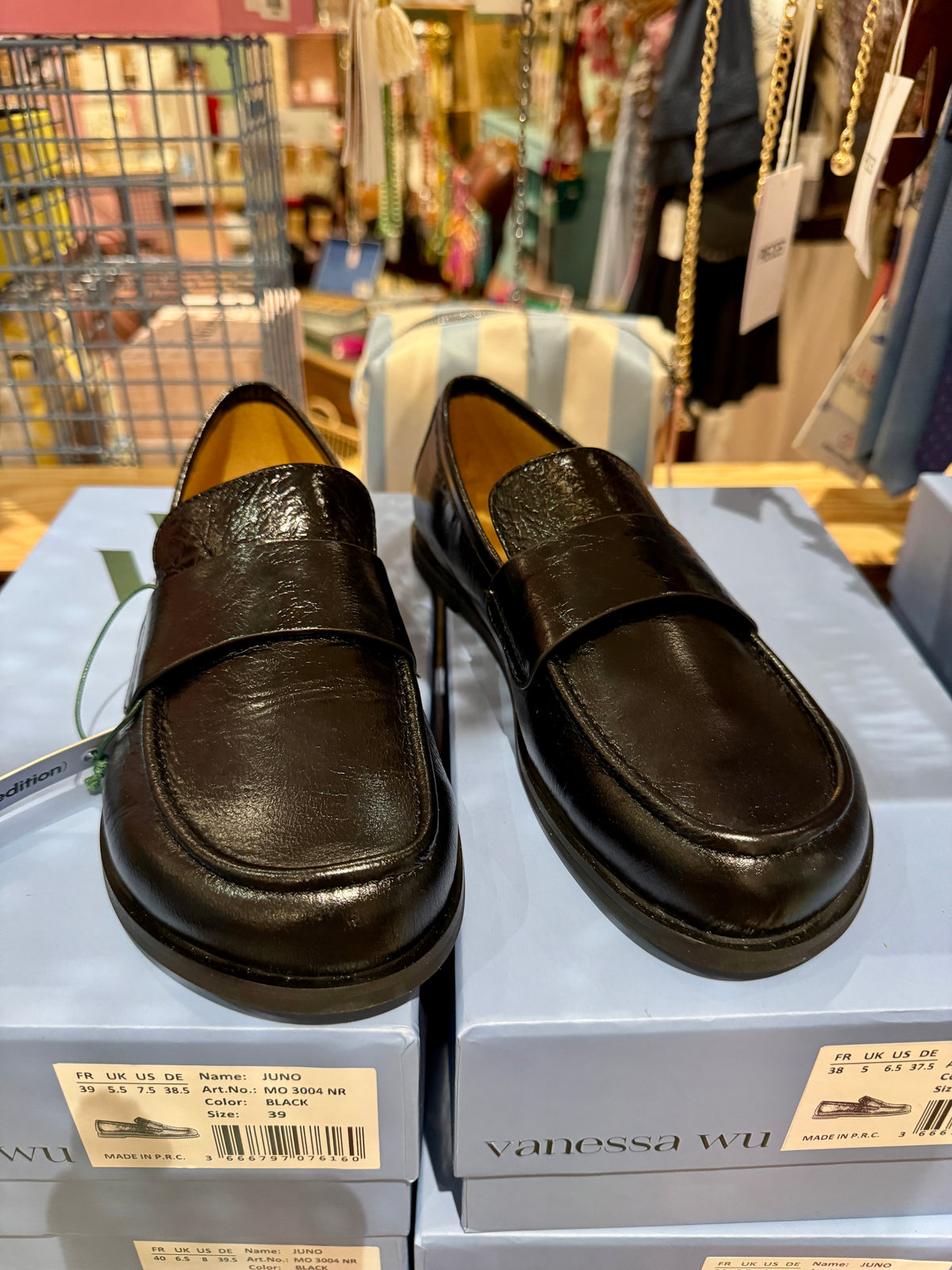 Mocassins Juno noirs
