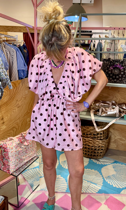 Combi short Fluffy rose