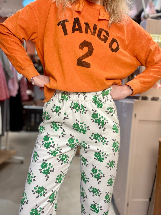 Pantalon Green Flowers