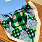 Foulard Carreaux bleus