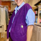 Gilet Teddy violet