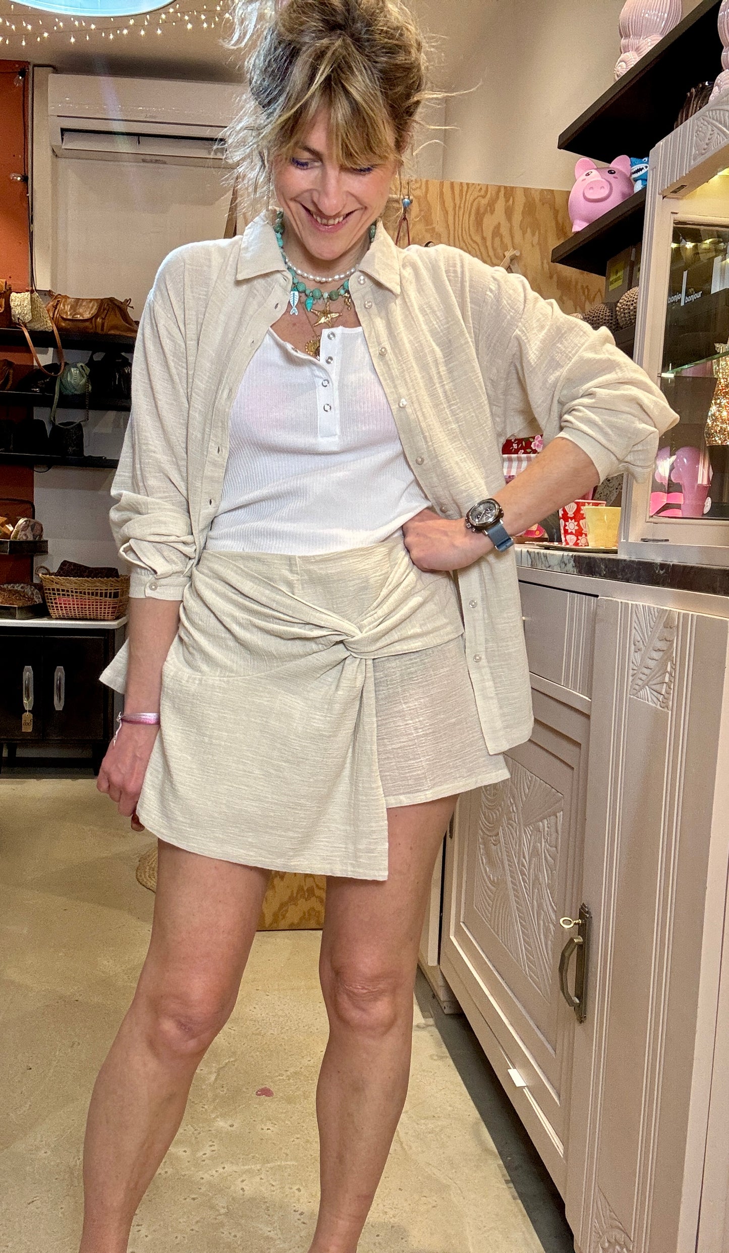 Short Jupe Sable