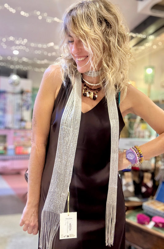 Foulard Vanessa argent