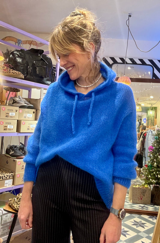 Pull Hoodie bleue