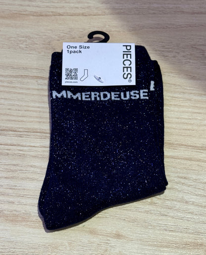 Chaussettes Paillettes mots doux !