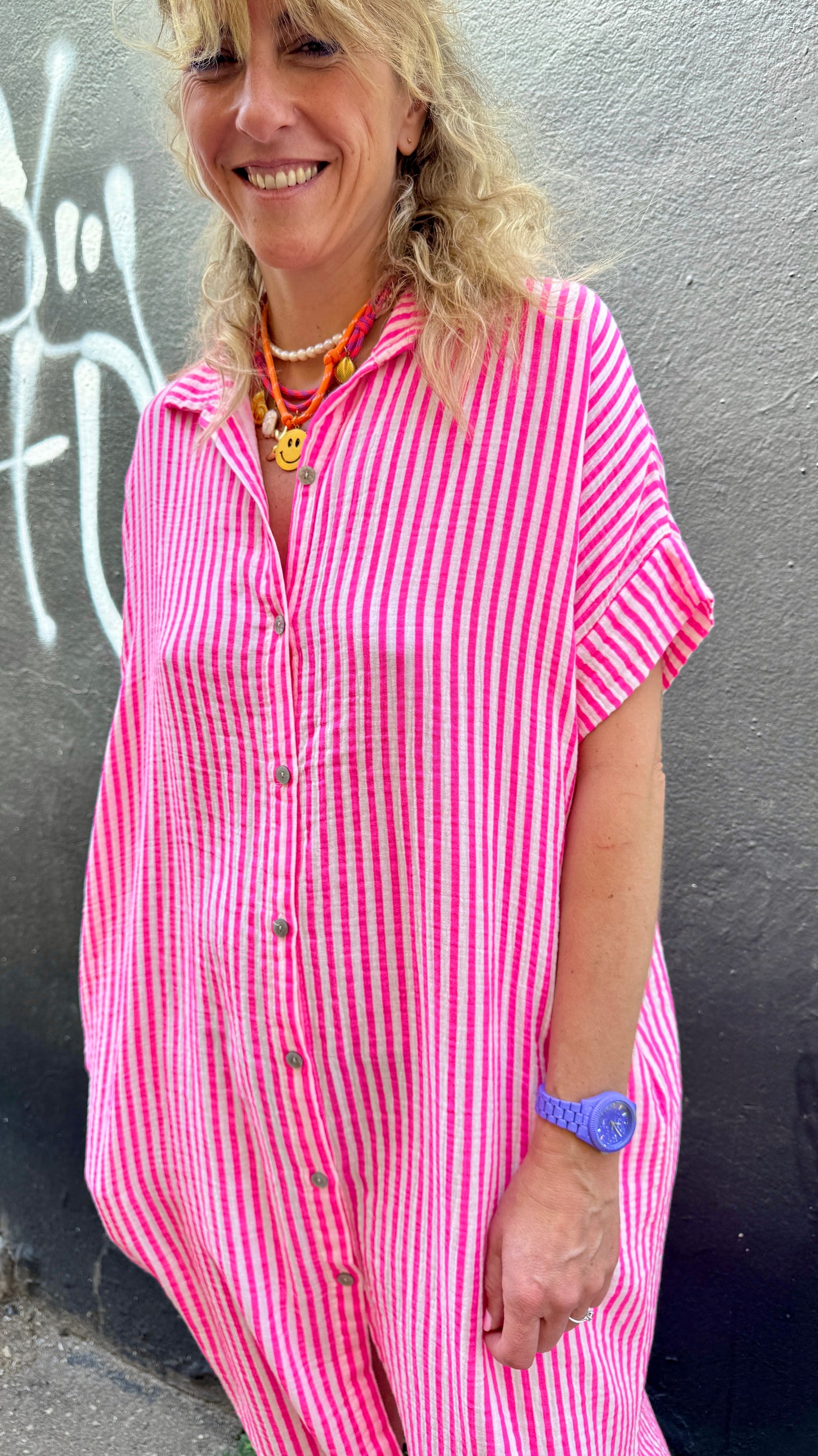 Robe Line fluo rose