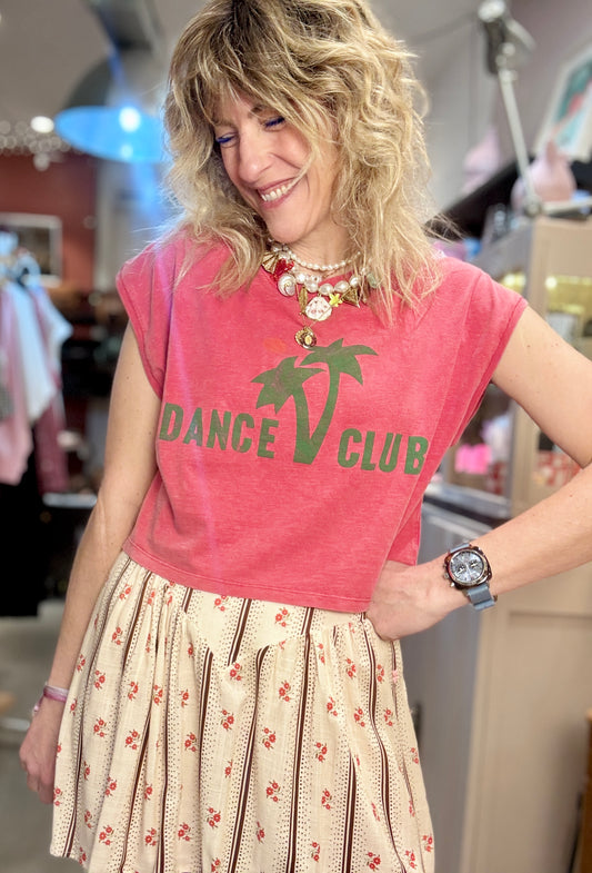 T-shirt Dance Club rouge