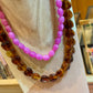 Collier Perles rose