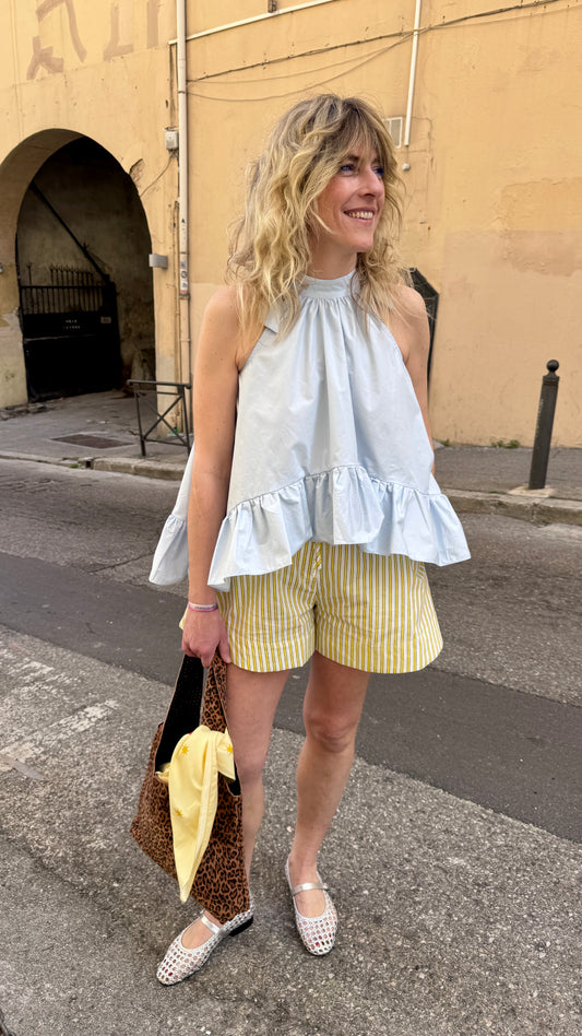 Blouse Corolle bleue