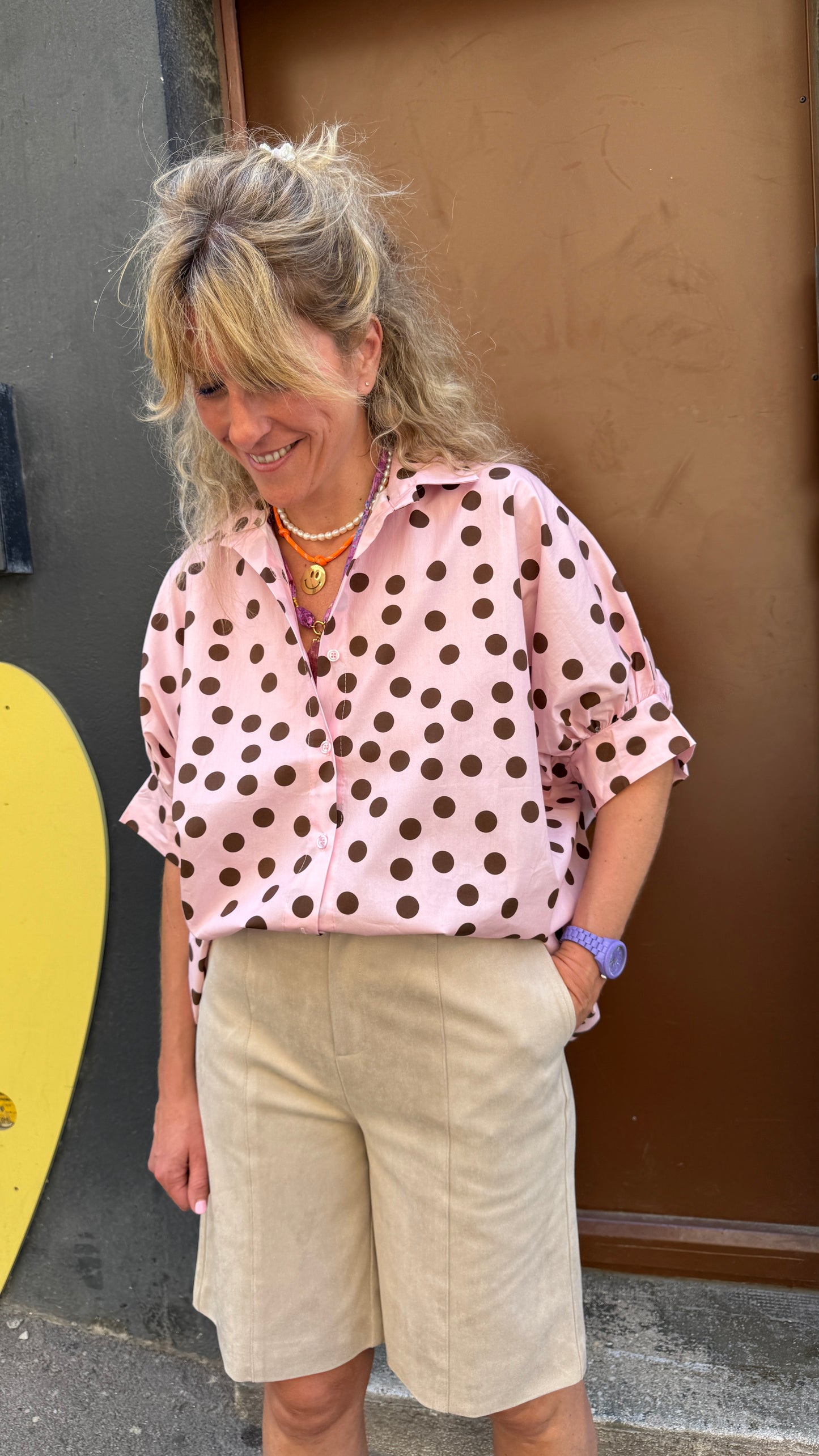 Chemise Pink Dot