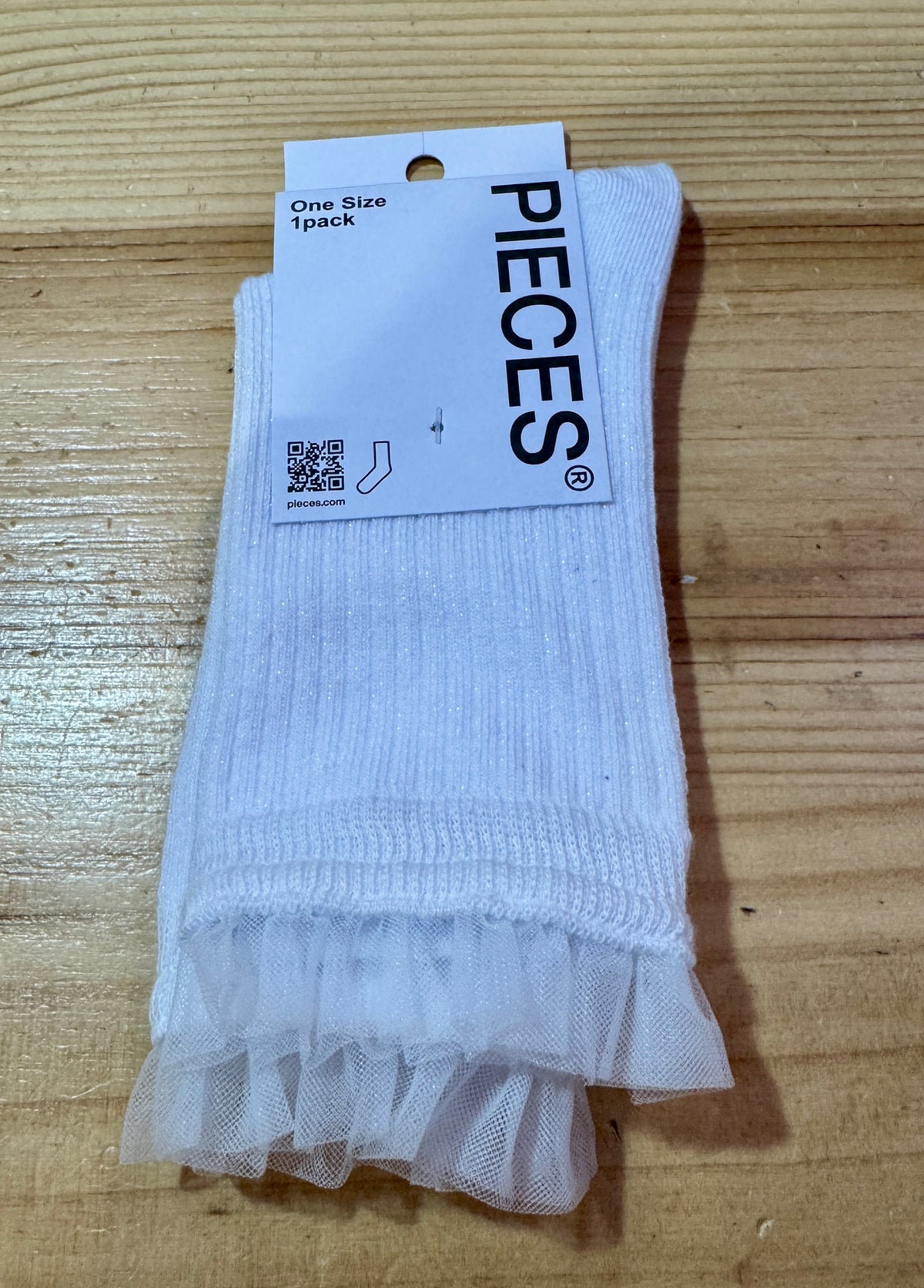 Chaussettes paillettes à volants