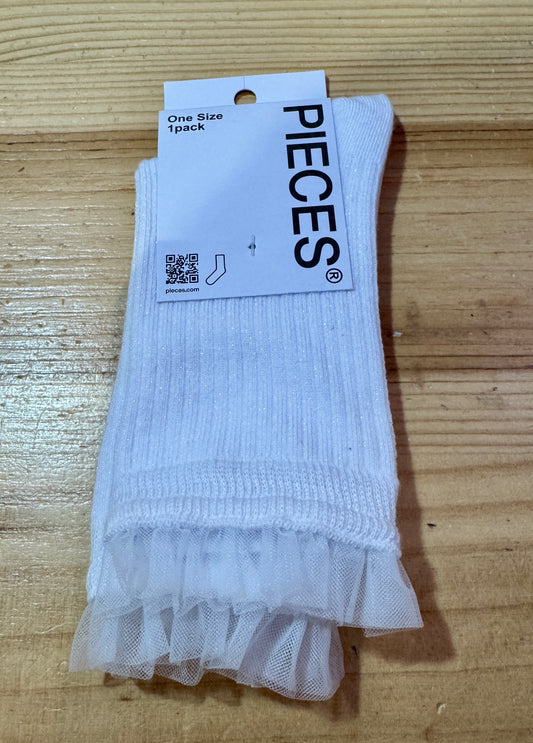 Chaussettes paillettes à volants