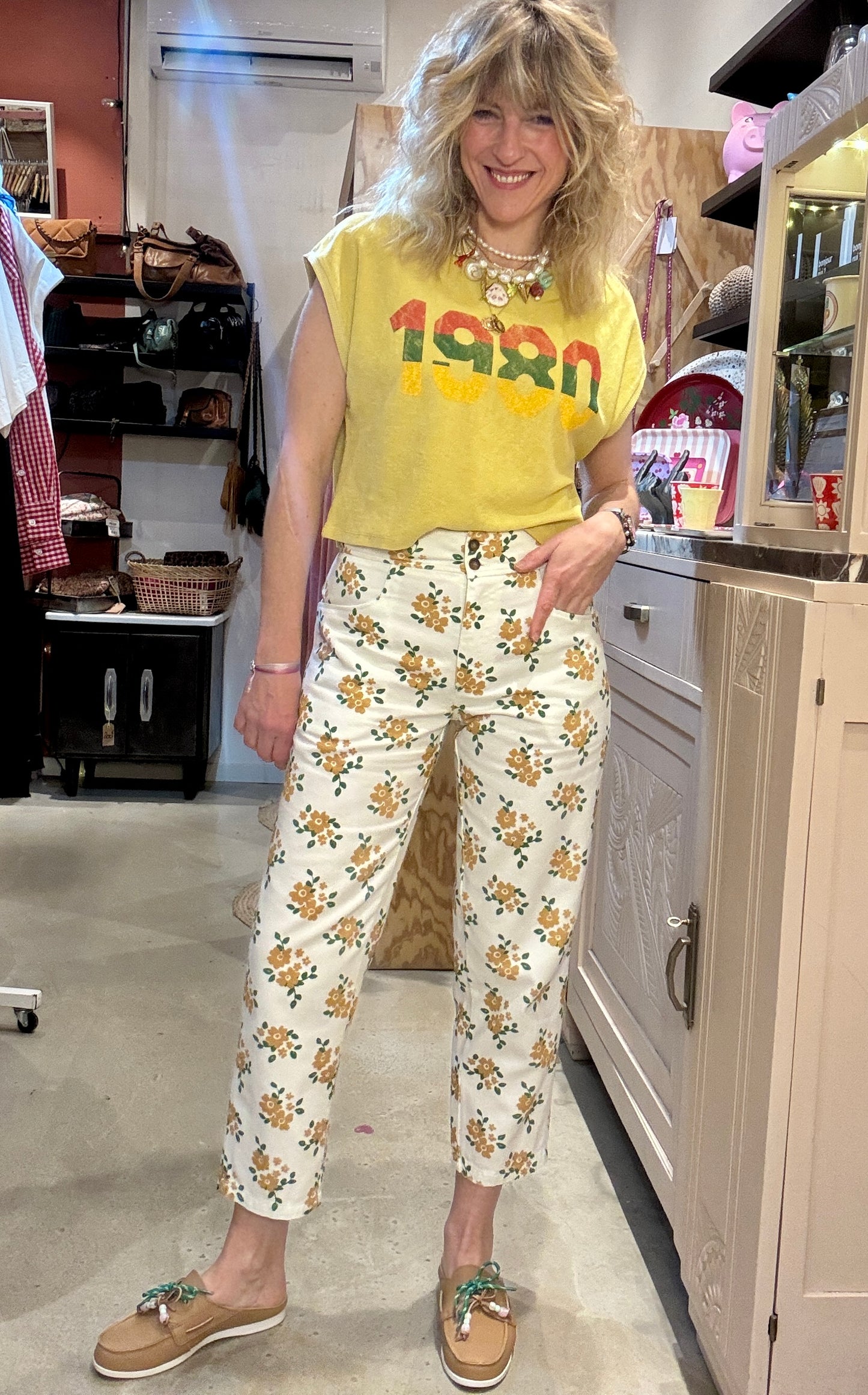 Pantalon Yellow Flowers