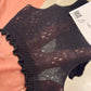 Chaussettes coton ajouré noir
