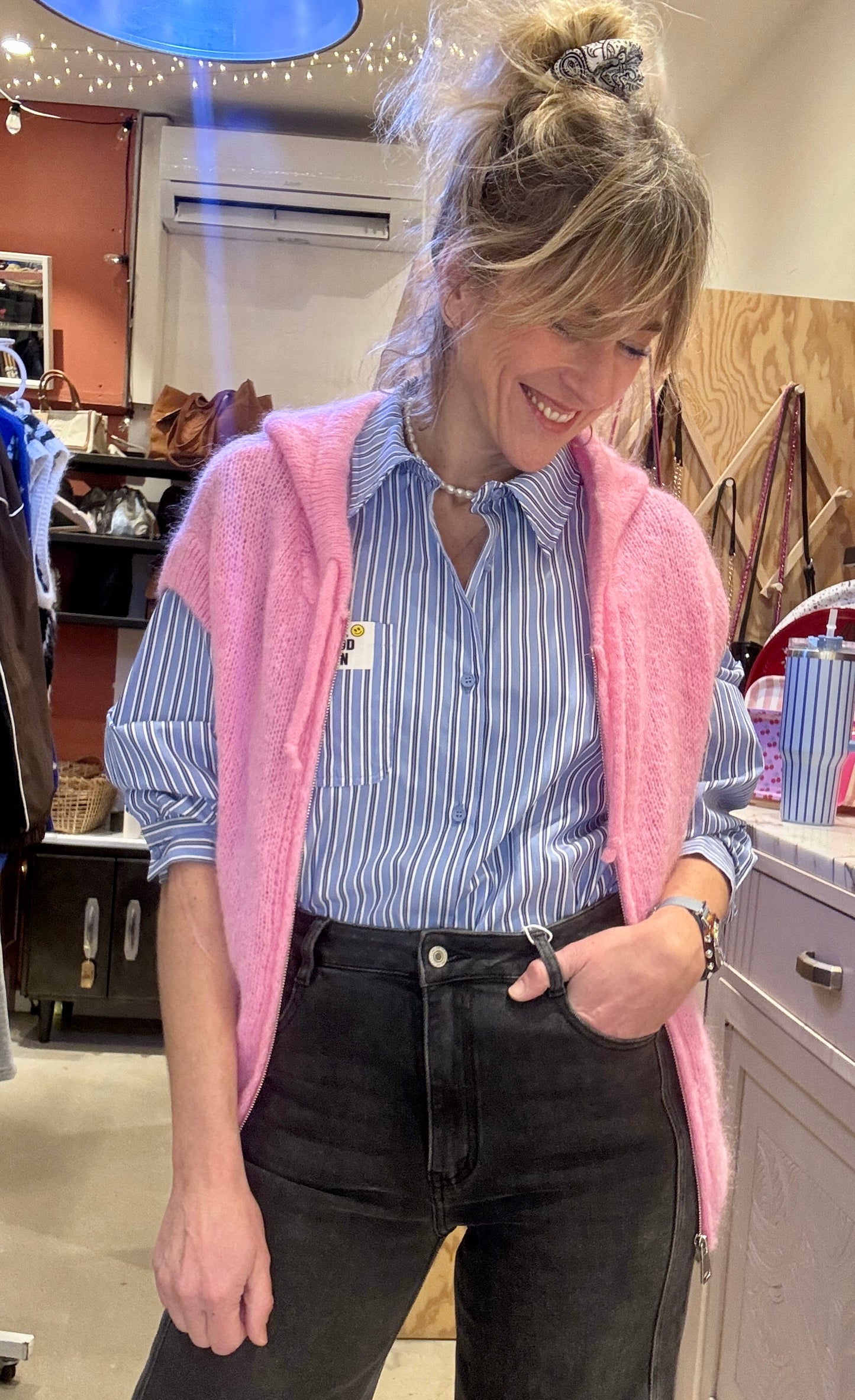 Chemise Good Fun bleue