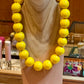 Collier Bouboule jaune