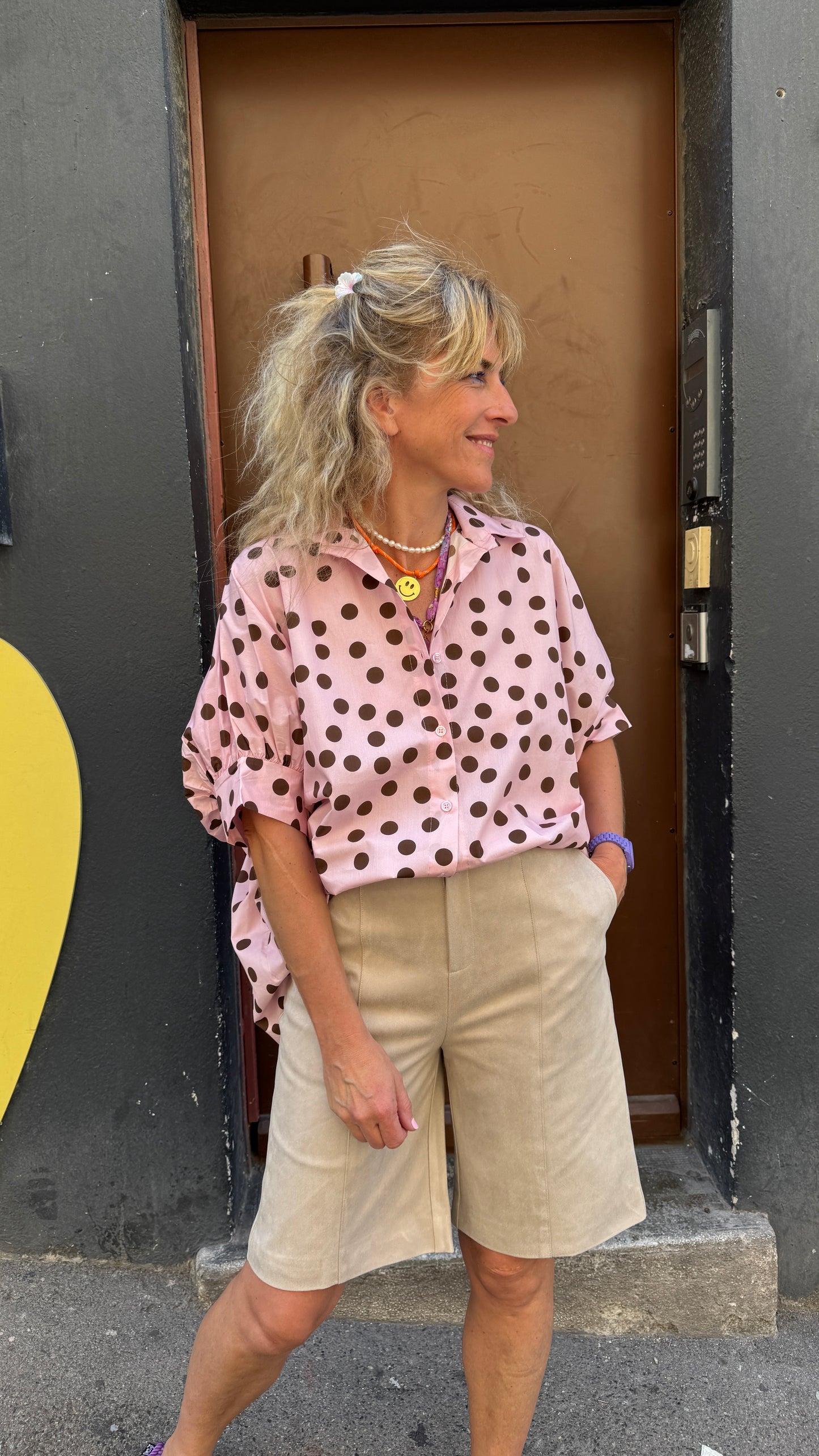 Chemise Pink Dot