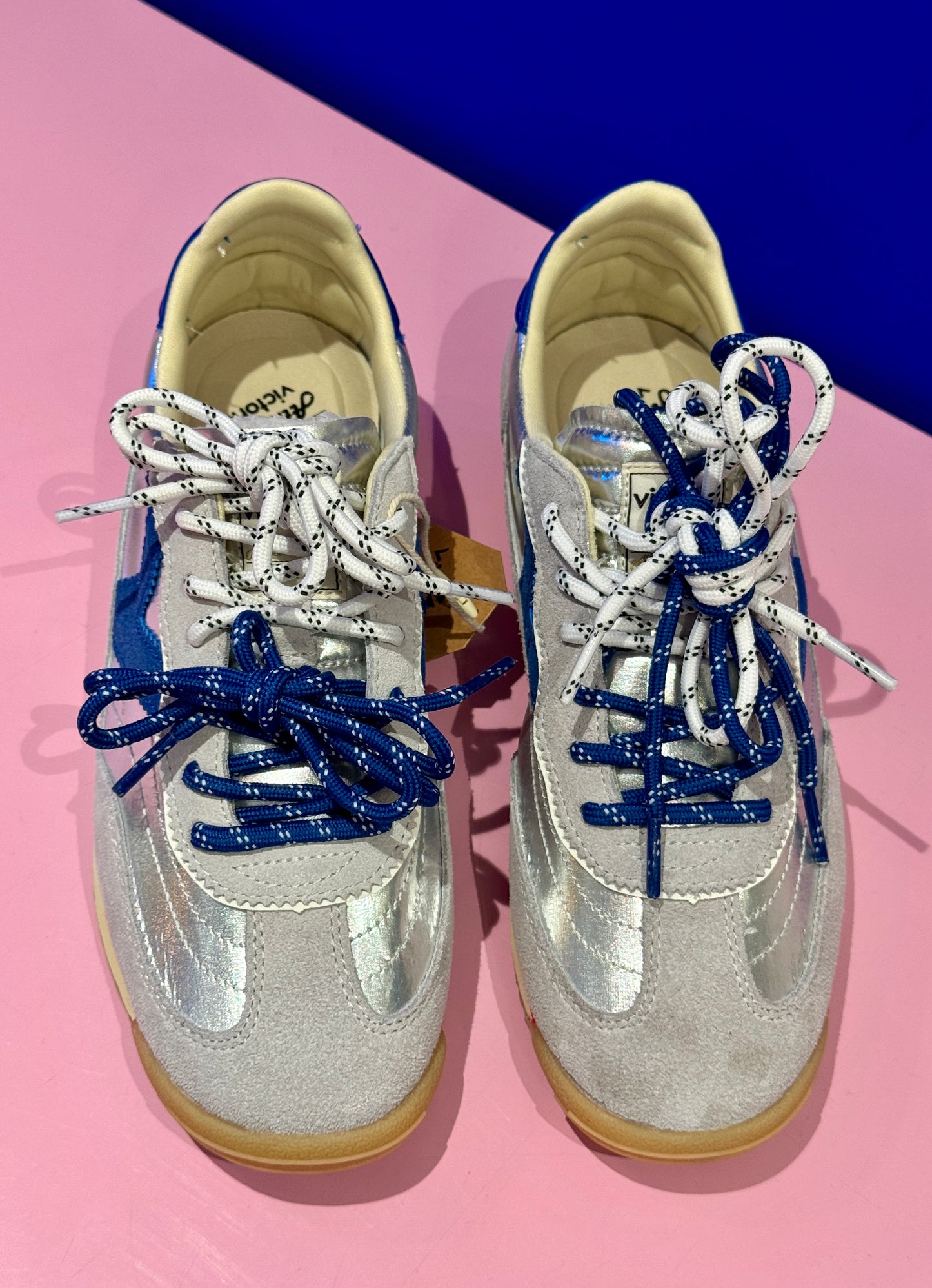 Baskets Vintage bleues